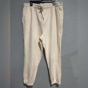 Fabletics the Go to Cream Jogger Pants